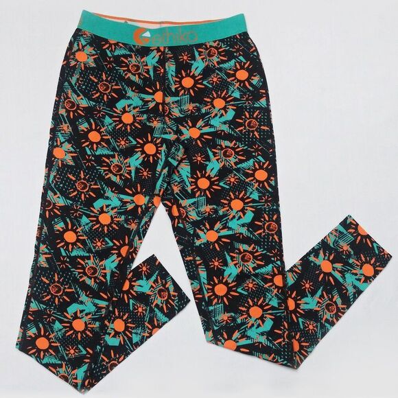 ETHIKA Summerdaze Leggings Activewear Workout Pants Abstract Sun Gym Sz S NEW - Picture 2 of 8